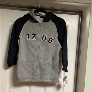 Izod Kids Gray and Navy Hoodie